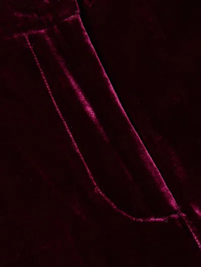 L'agence Velvet Livvy Straight Trousers In Pink