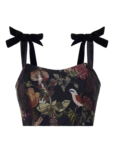 Cara Cara Tira Top In Black