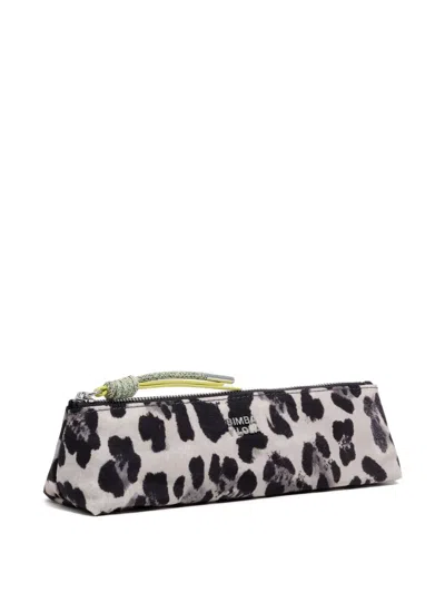 Bimba Y Lola Leopard-print Case In Gray