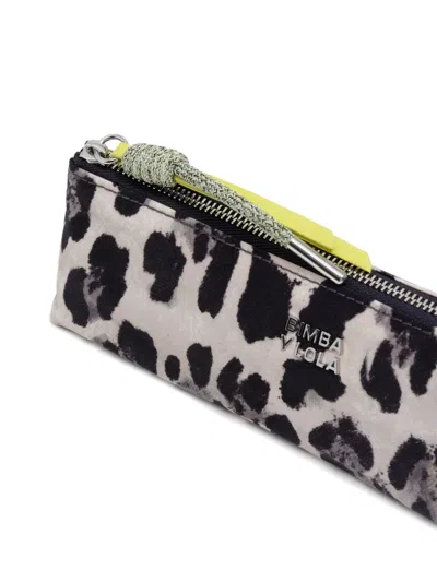 Bimba Y Lola Leopard-print Case In Gray