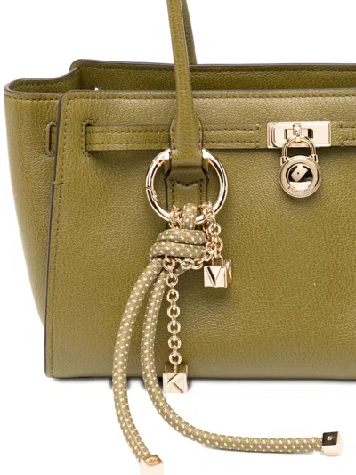 Michael Kors Hamilton Moderne Small East/west Shoulder Tote In Green