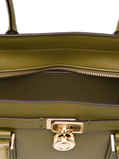 Michael Kors Hamilton Moderne Small East/west Shoulder Tote In Green