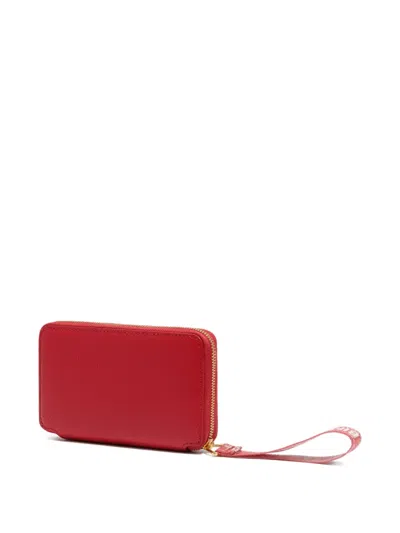 Bimba Y Lola Leather Rigid Upper Wallet In Red