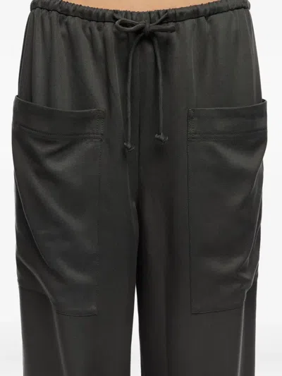 Bimba Y Lola Drawstring Patch-pocket Trousers In Gray