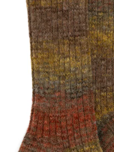 Anonymous Ism Splash-pattern Socks In Multi