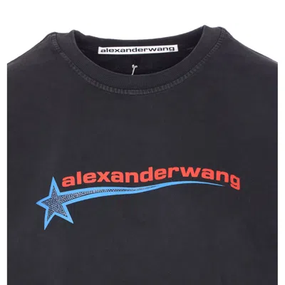 Alexander Wang T-shirt With Logo In Black