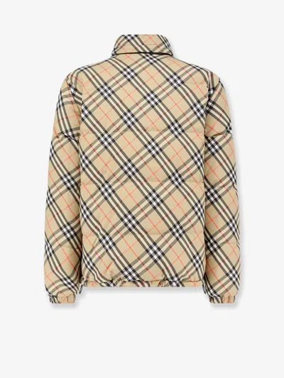 Burberry Reversible Check Puffer Jacket In Neutral