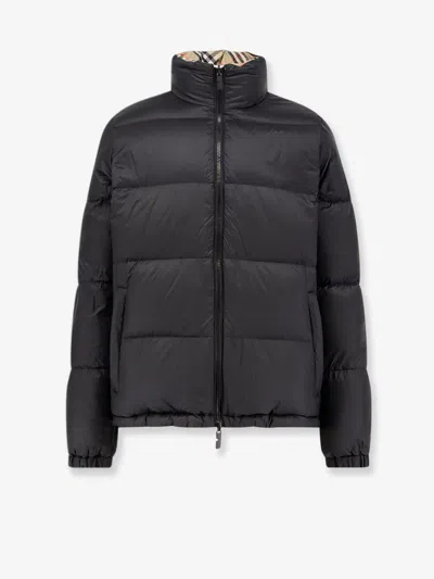 Burberry Reversible Check Puffer Jacket In Neutral