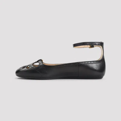 Chloé Black Misty Ballerinas In Black