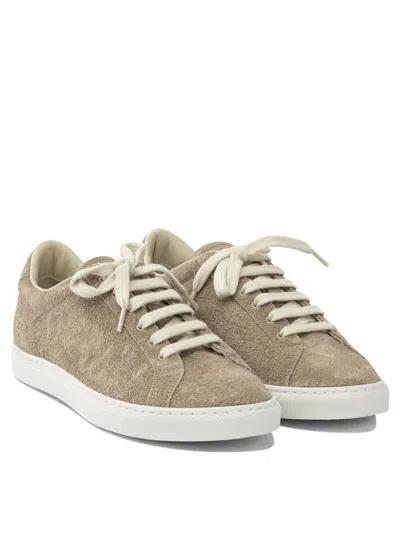 Common Projects Casual Low-top Suede Sneakers And Slip-ons In Gray
