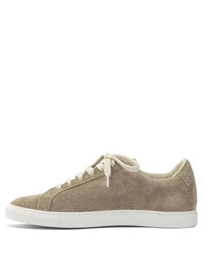 Common Projects Casual Low-top Suede Sneakers And Slip-ons In Gray