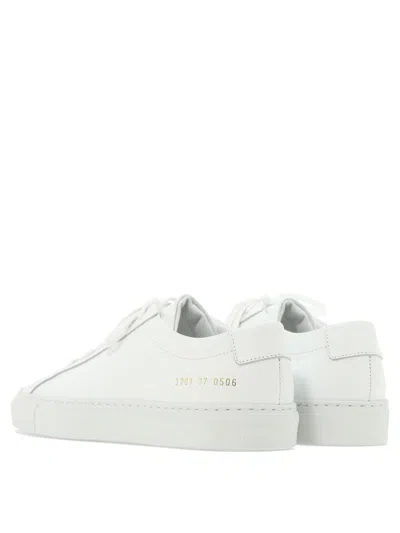 Common Projects Leather Sneakers In White