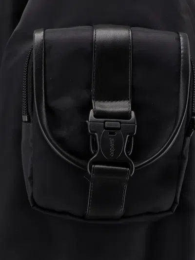 Coperni Nylon Bomber Jacket Featuring Flap Pockets In Black