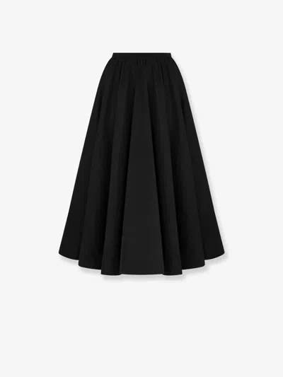 Dior Flared Silk Faille Midi Skirt In Multi