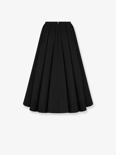 Dior Flared Silk Faille Midi Skirt In Multi