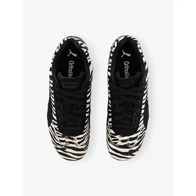 Puma Womens Zebra Pony Warm White Pu Speedcat Og Suede Low-top Trainers In Multi