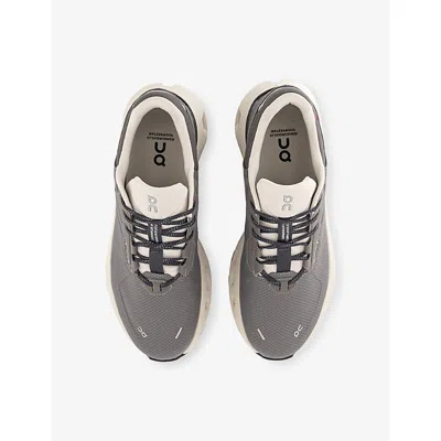 On Mens Eclipse Eclipse Cloudrunner 2 Waterproof Woven Trainers In Gray