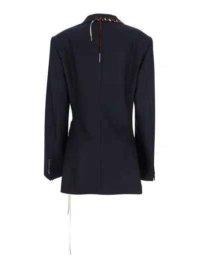 Dries Van Noten Baftan Long Sleeve Notched Lapel Jacket In Multi