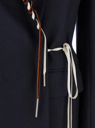 Dries Van Noten Baftan Long Sleeve Notched Lapel Jacket In Multi