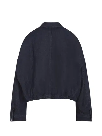 Dries Van Noten Cotton Denim Vesto Jacket In Animal Print