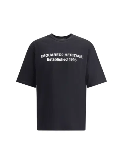 Dsquared2 Oversized Signature T-shirt In Black