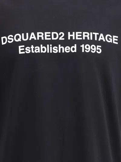 Dsquared2 Oversized Signature T-shirt In Black