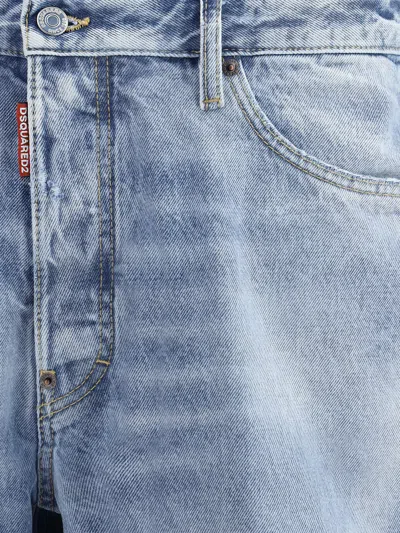 Dsquared2 Men Marine Denim Short In Blue