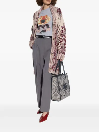 Etro Floral T-shirt In White