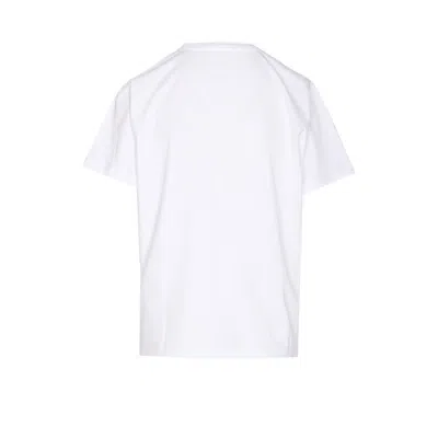 Ganni Leopard Print Relaxed Jersey T-shirt In White