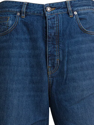 Givenchy Washed Wide-leg Jeans In Blue