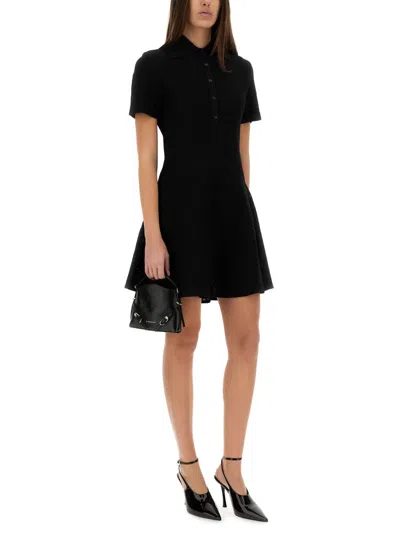 Givenchy Robe Polo En Jacquard Monogramme 72 In Black