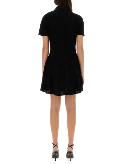 Givenchy Robe Polo En Jacquard Monogramme 72 In Black