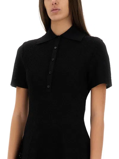 Givenchy Robe Polo En Jacquard Monogramme 72 In Black