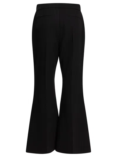 Givenchy Flaired Wool Pants In Black
