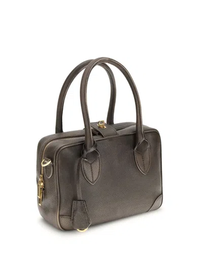 Golden Goose Vintage Leather Tote Bag With Adjustable Strap In Multi