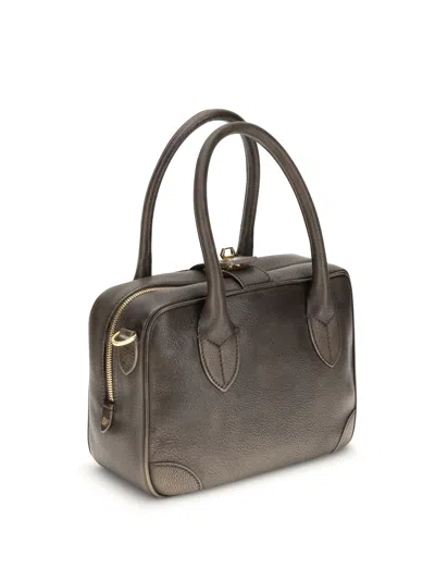 Golden Goose Vintage Leather Tote Bag With Adjustable Strap In Multi