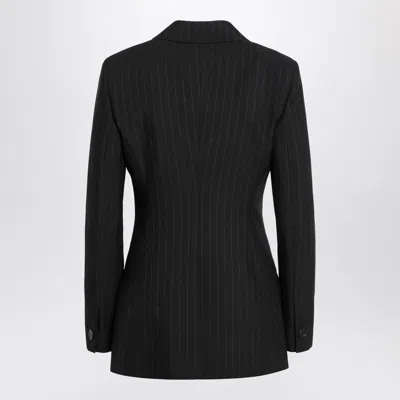 Gucci Embroidered Wool Blazer With Notched Lapels And Pockets In Multi