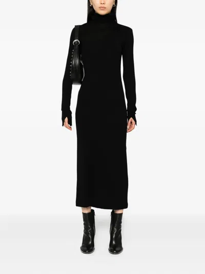 Thom Krom Long-sleeved Dress In Black