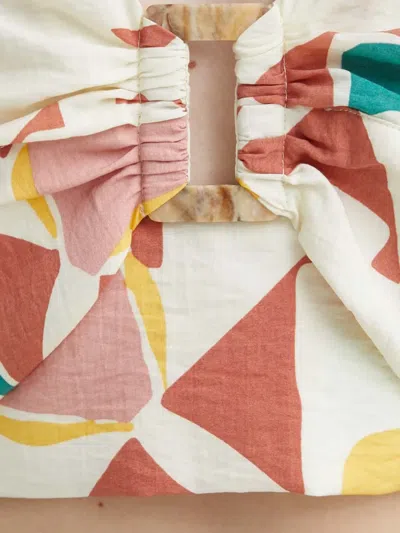 Ba&sh Aymar Abstract-print Crop Top In Multi