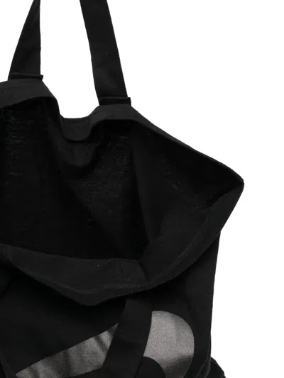 Black Comme Des Garçons X Nike Printed Tote Bag In Black