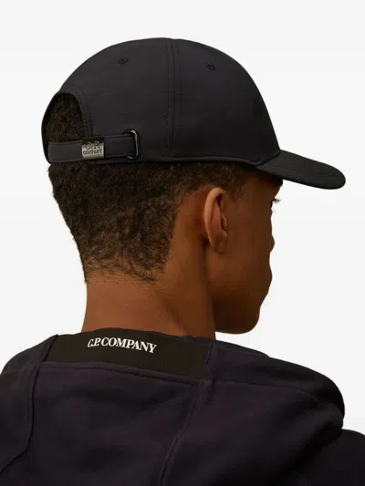 C.p. Company C.p.company C.p. Shell-r Logo Cap In Black