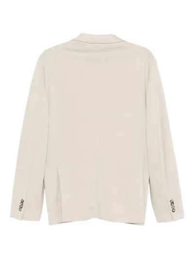 Manuel Ritz Two-button Patch-pocket Blazer In Neutral