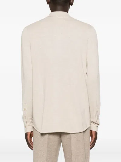Eric Bompard Knit Shirt In Neutral