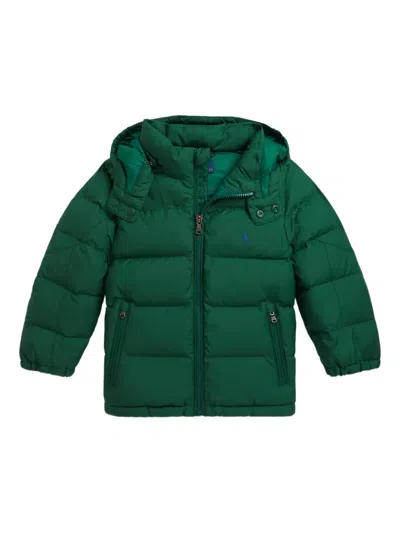 Polo Ralph Lauren Big Boys Ripstop Down Hooded Jacket In Green