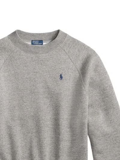Polo Ralph Lauren Crew Neck Knit Sweater In Gray