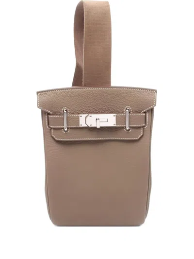 Pre-owned Hermes Kelly Akkad Pm Shoulder Bag In Neutral