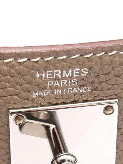Pre-owned Hermes Kelly Akkad Pm Shoulder Bag In Neutral