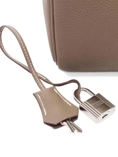 Pre-owned Hermes Kelly Akkad Pm Shoulder Bag In Neutral