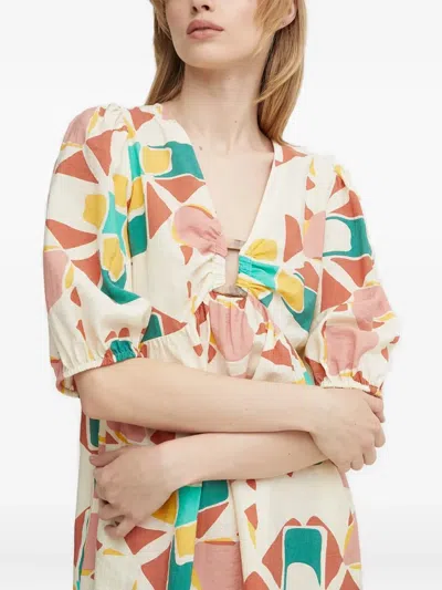 Ba&sh Arancia Printed Mini Dress In Multi