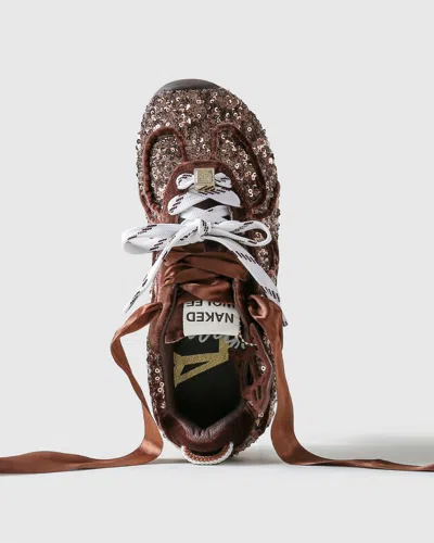 Naked Wolfe Adored Brown Sequin In Brown